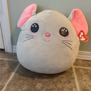 Ty Squishmallow Large Gray Mouse Plush